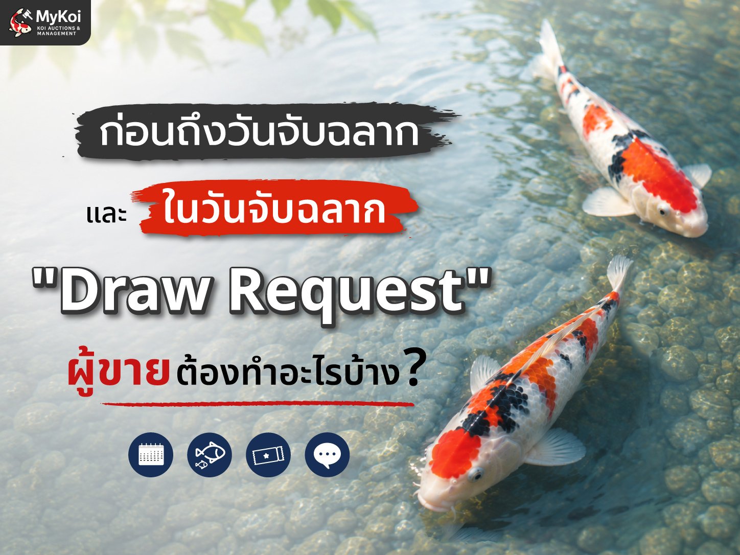 ก่อนถึงวันจับฉลากและในวันจับฉลาก "Draw Request" ผู้ขายต้องทำอะไรบ้าง?