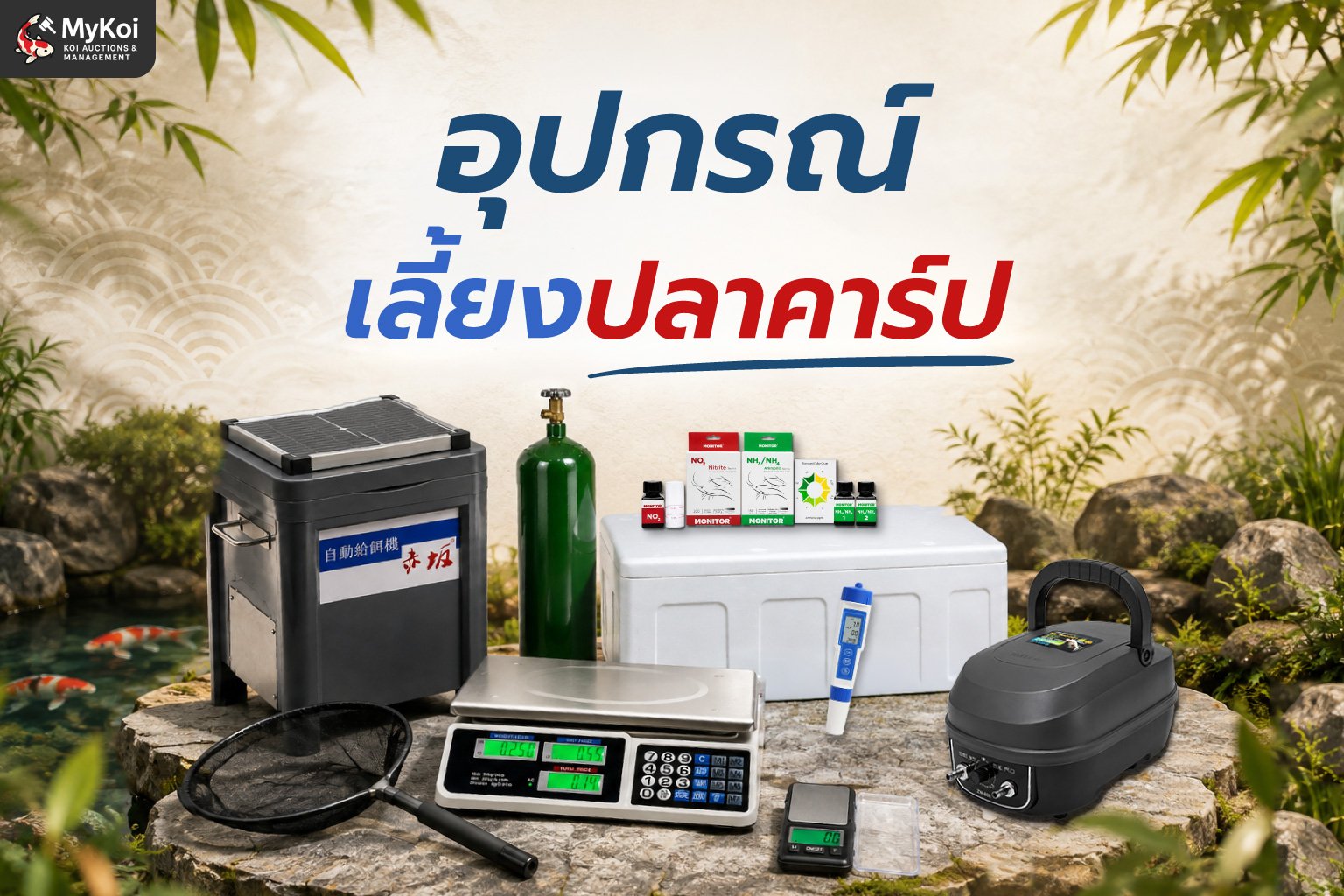15 อุปกรณ์เลี้ยงปลาคาร์ป ที่ควรมีไว้ติดบ้าน ฉุกเฉินขึ้นมาเมื่อไหร่ ก็พร้อม!  