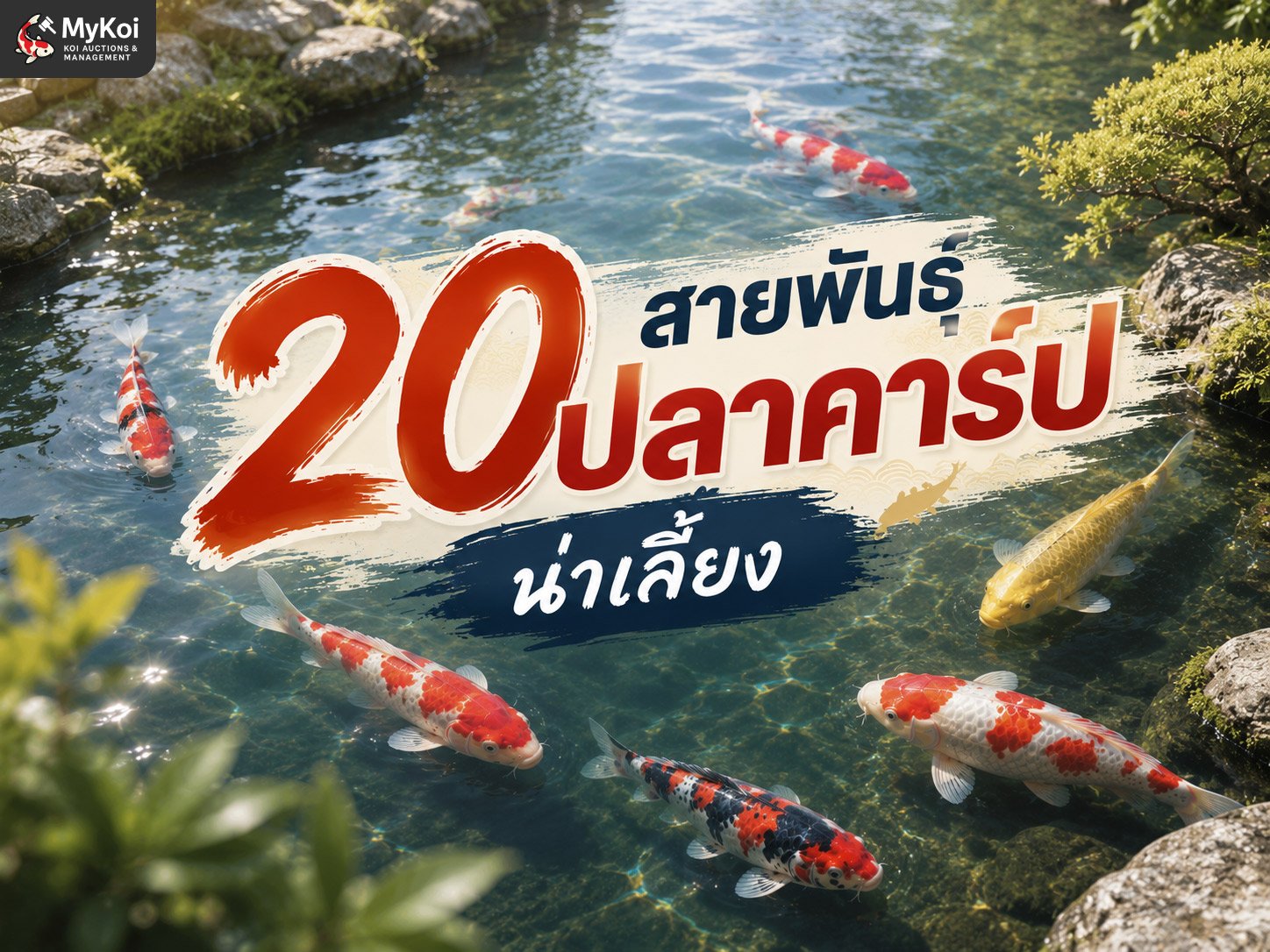 20 สายพันธุ์ปลาคาร์ปน่าเสี้ยง 2026 พันธุไหนสวย ถูกสเปก พันธุ์ไหนโดดเด่น โดนใจ มาดู!