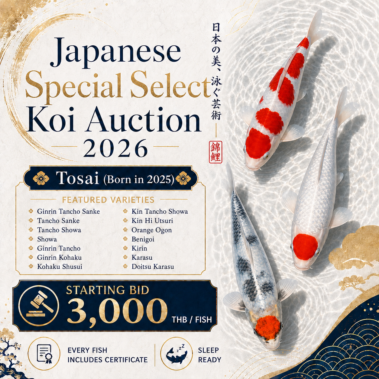 Japanese Special Select Koi Auction 2026